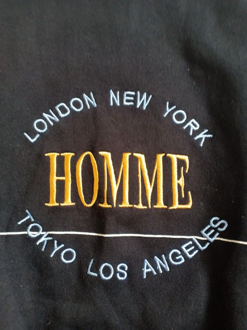 Balenciaga Fall 2017 Homme Embroidered Crewneck Sweatshirt